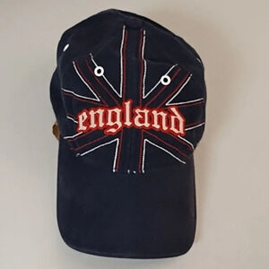 Roma Atletica England Baseball Cap, Leather adjustment strap
